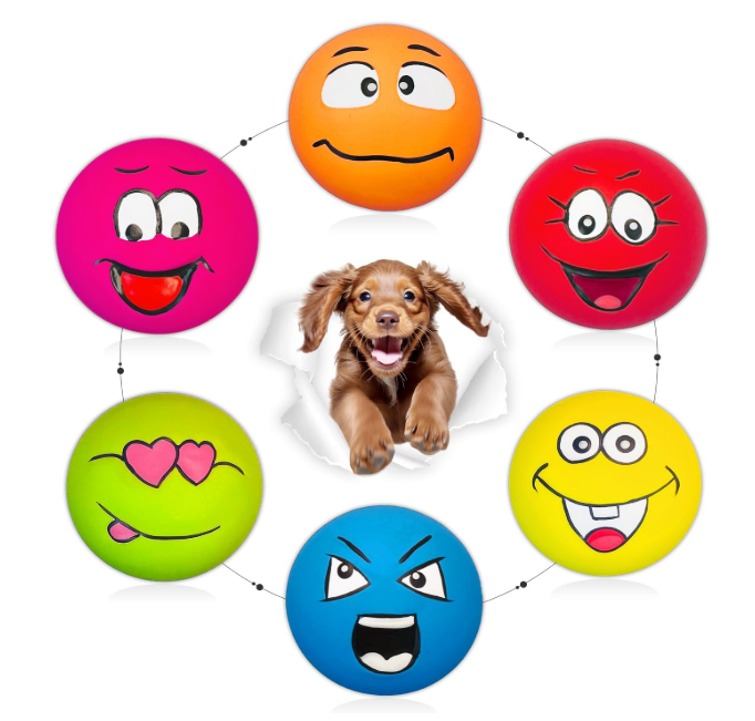 Squeaky Dog Toy for Small Dogs Latex Soft Puppy Toys Small Dog Toys Balls