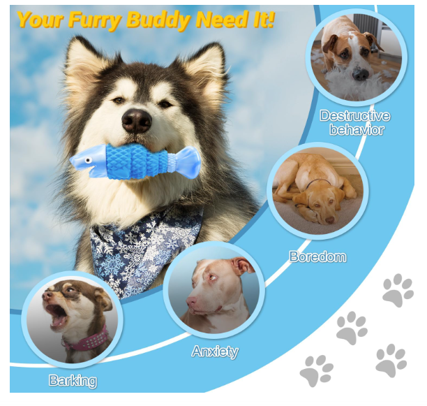 Dog Toys for Aggressive Chewers, Indestructible Dog Chewers for Medium &amp; Large Breeds