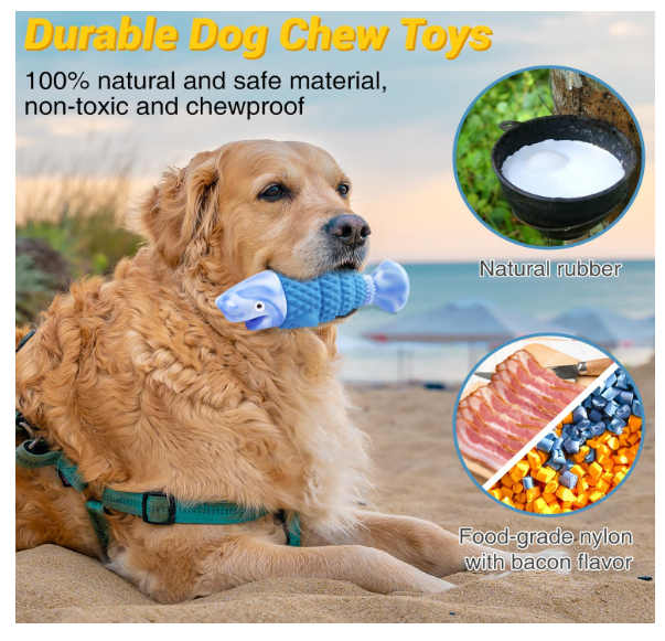 Dog Toys for Aggressive Chewers, Indestructible Dog Chewers for Medium &amp; Large Breeds