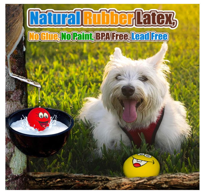 Squeaky Dog Toy for Small Dogs Latex Soft Puppy Toys Small Dog Toys Balls