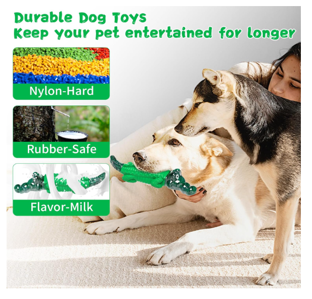 Indestructible Dog Chew Toys for Aggresive Chewers-Tough Dog Toys for Small/Medium/Large Dogs Breed