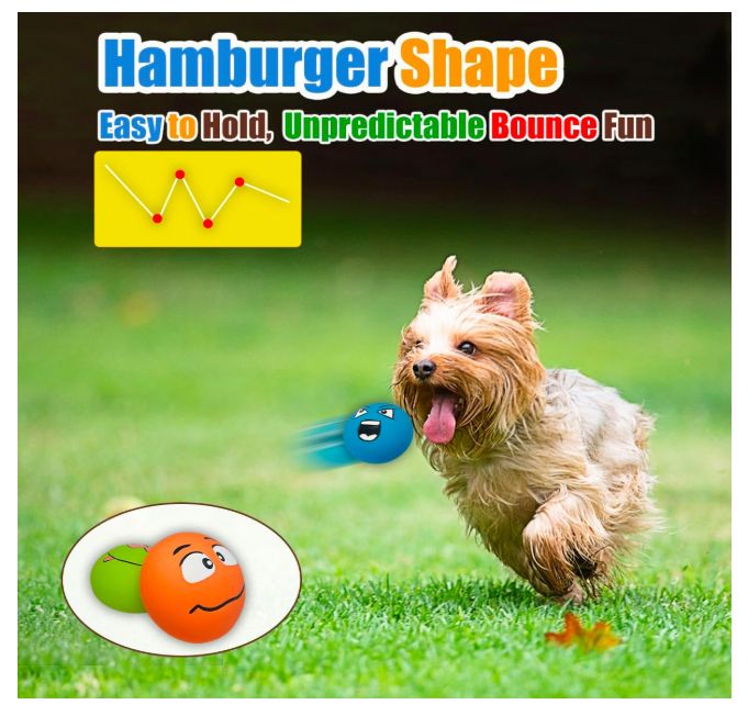 Squeaky Dog Toy for Small Dogs Latex Soft Puppy Toys Small Dog Toys Balls
