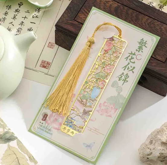 Retro Metal Bookmarks Metal Flower Bookmark Engraved Hollow For Book Club Teacher Reading